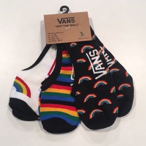 Vans rainbow no-show socks
